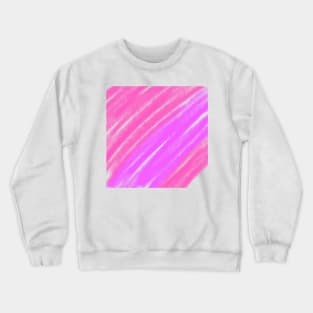 Pink red watercolor handpainted abstract texture Crewneck Sweatshirt